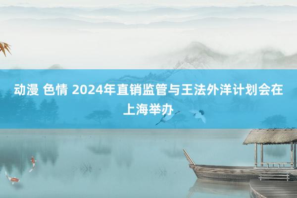 动漫 色情 2024年直销监管与王法外洋计划会在上海举办