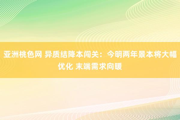 亚洲桃色网 异质结降本闯关：今明两年景本将大幅优化 末端需求向暖